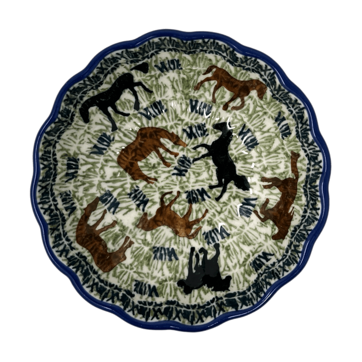Bowl, Round, Blossom, 4.75" in "On the Range" by Manufaktura | M094U-INK2