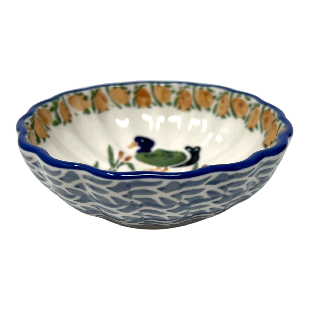 Bowl, Round, Blossom, 4.75" in "Ducks in a Row" by Manufaktura | M094U-P323