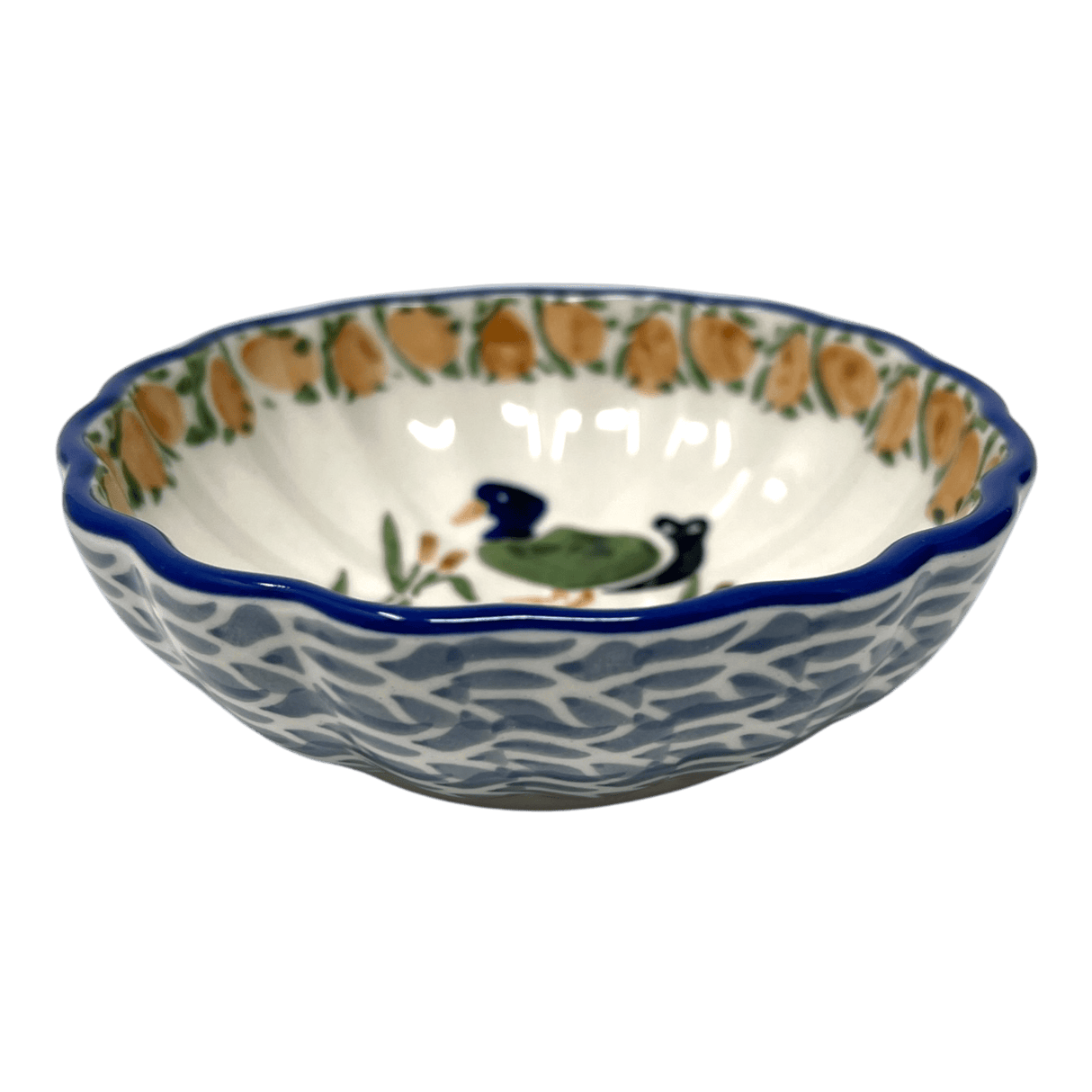 Bowl, Round, Blossom, 4.75" in "Ducks in a Row" by Manufaktura | M094U-P323