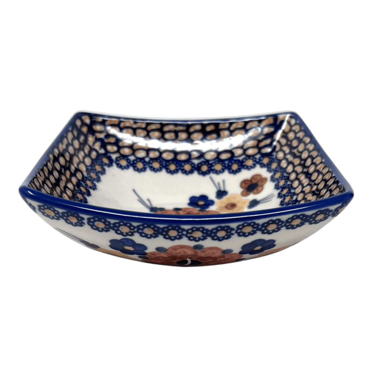 Bowl, Square, Nut, Small, 5.25" in "Bouquet in a Basket" by Manufaktura | M105S-JZK