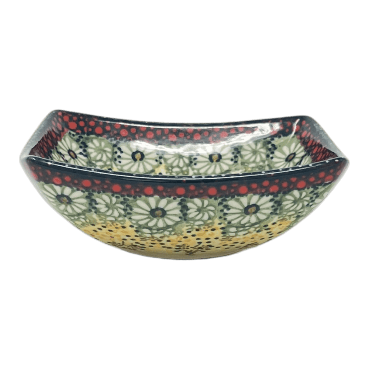 Bowl, Square, Nut, Small, 5.25" in "Sunshine Grotto" by Manufaktura | M105S-WK52