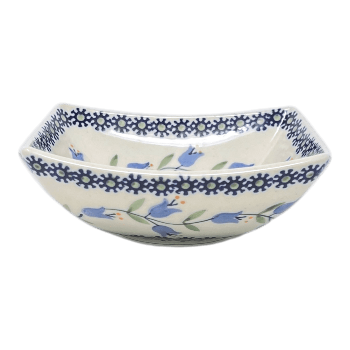 Bowl, Square, Nut, Small, 5.25" in "Lily of the Valley" by Manufaktura | M105T-ASD