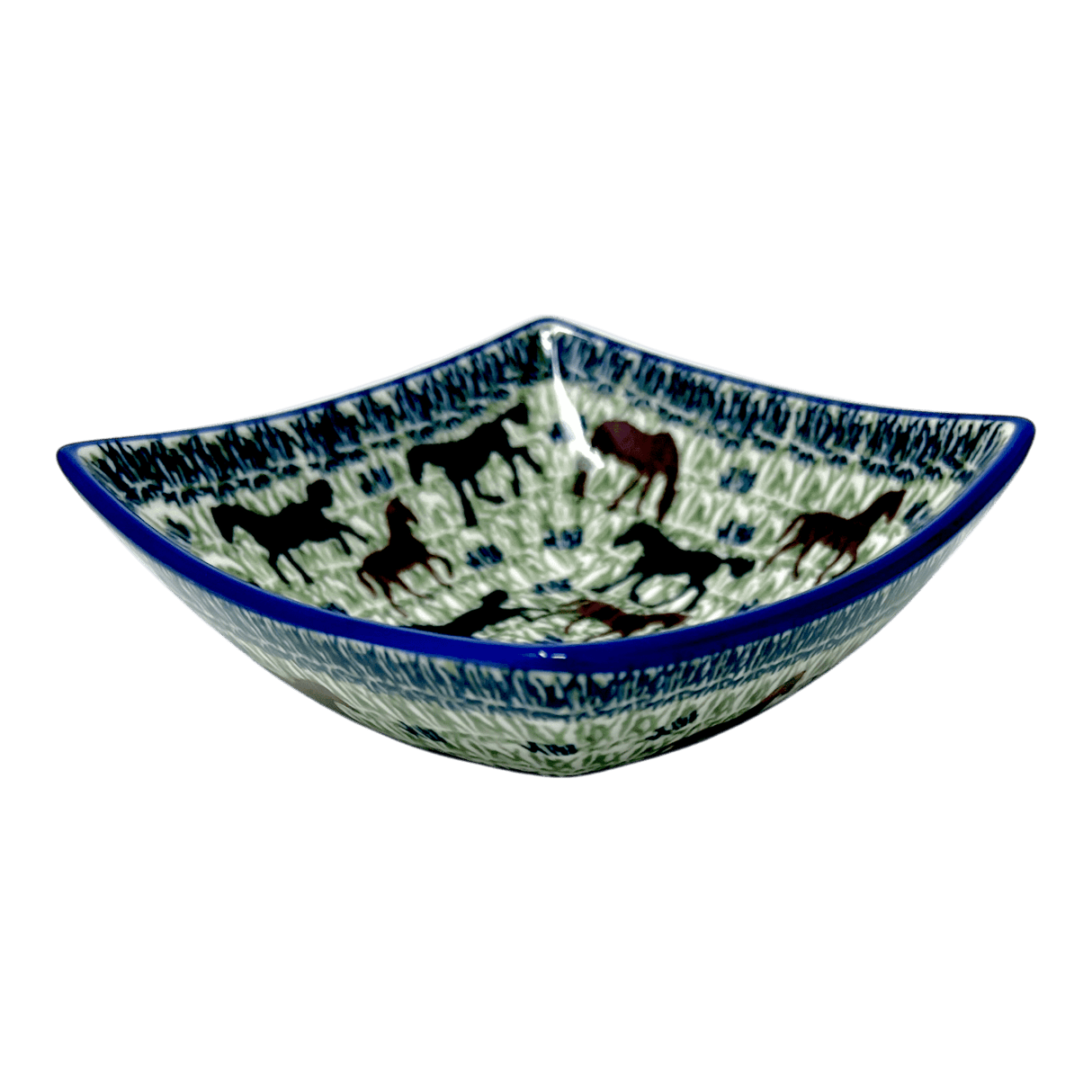 Bowl, Square, Nut, Small, 5.25" in "On the Range" by Manufaktura | M105U-INK2