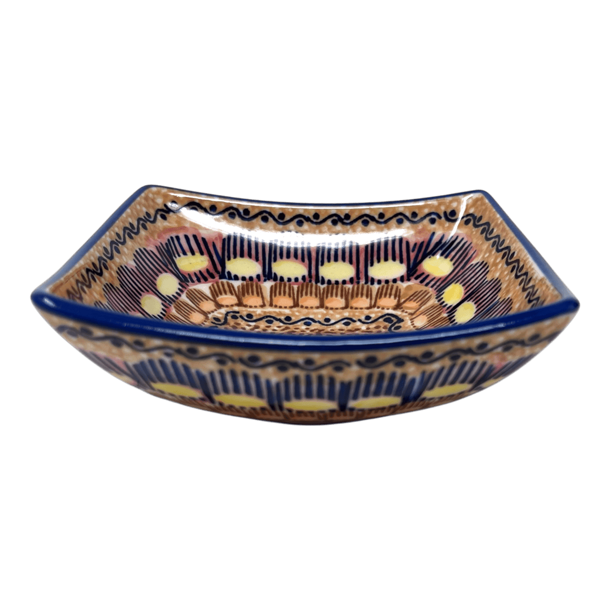 Bowl, Square, Nut, Small, 5.25" in "Desert Sunrise" by Manufaktura | M105U-KLJ