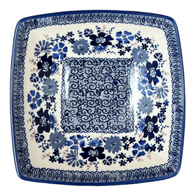Polish Pottery Medium Nut Dish (Blue Life) | M113S-EO39 Additional Image at PolishPotteryOutlet.com