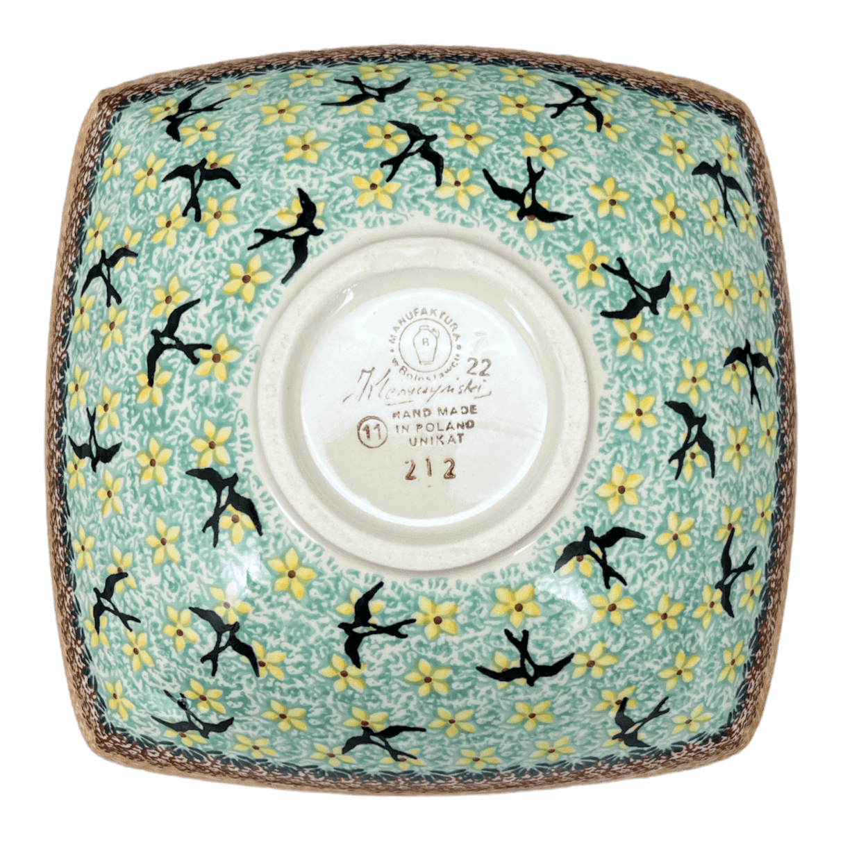 Bowl, Square, Nut, Medium, 7.75" in "Capistrano" by Manufaktura | M113S-WK59