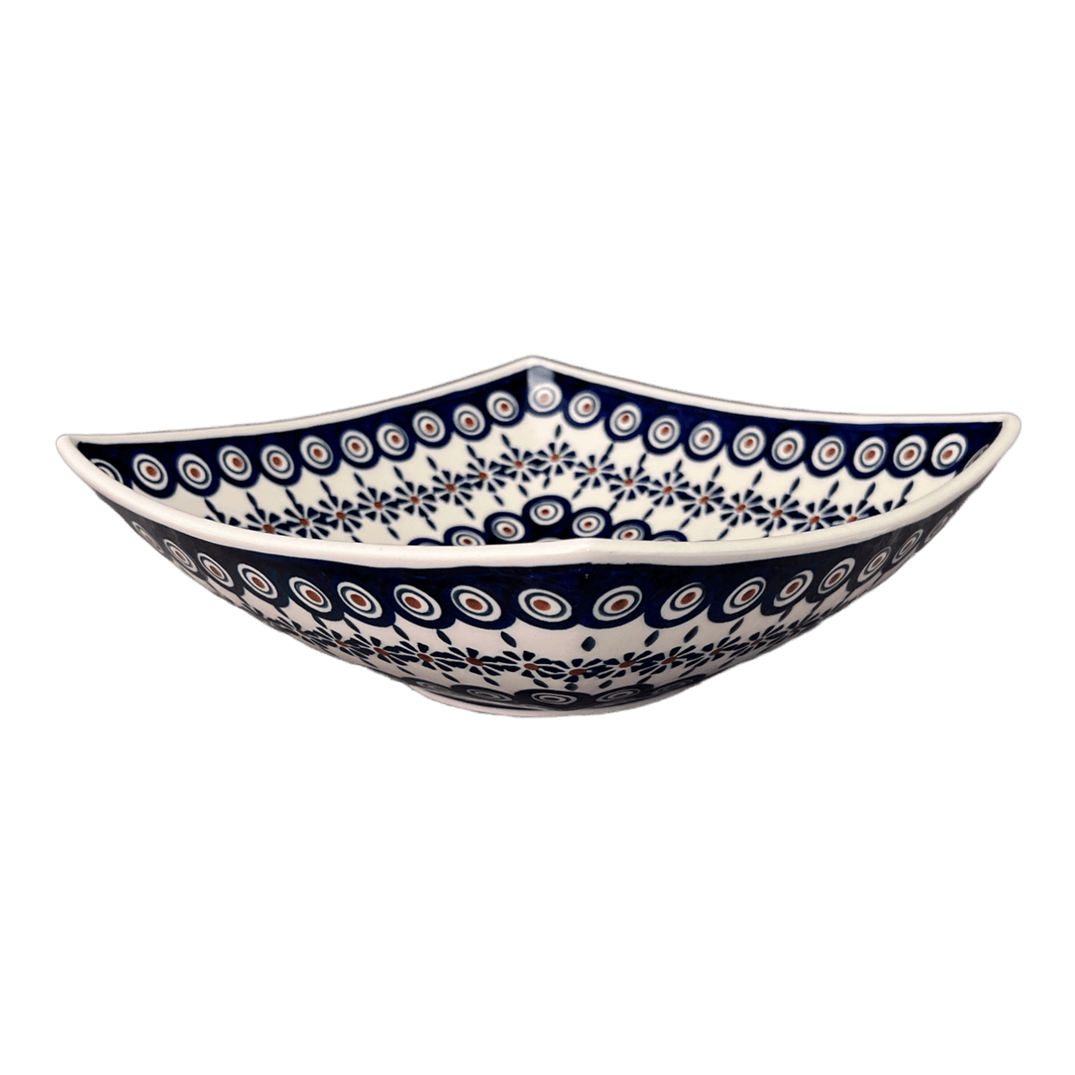 Bowl, Square, Nut, Large, 10.5" in "Floral Peacock" by Manufaktura | M121T-54KK