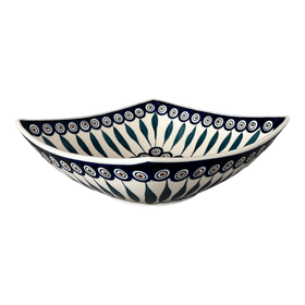 Polish Pottery Large Nut Dish (Peacock) | M121T-54 Additional Image at PolishPotteryOutlet.com