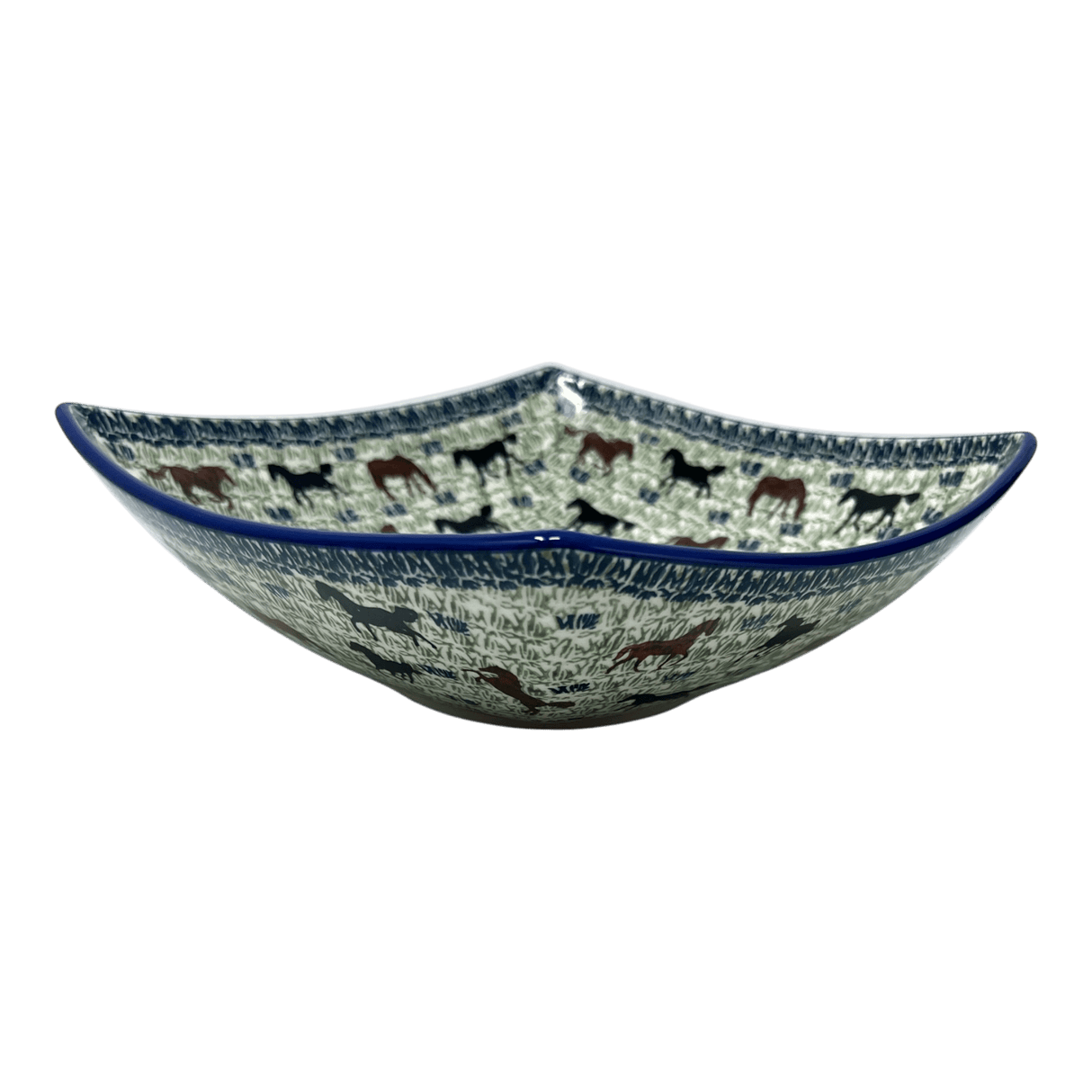 Bowl, Square, Nut, Large, 10.5" in "On the Range" by Manufaktura | M121U-INK2