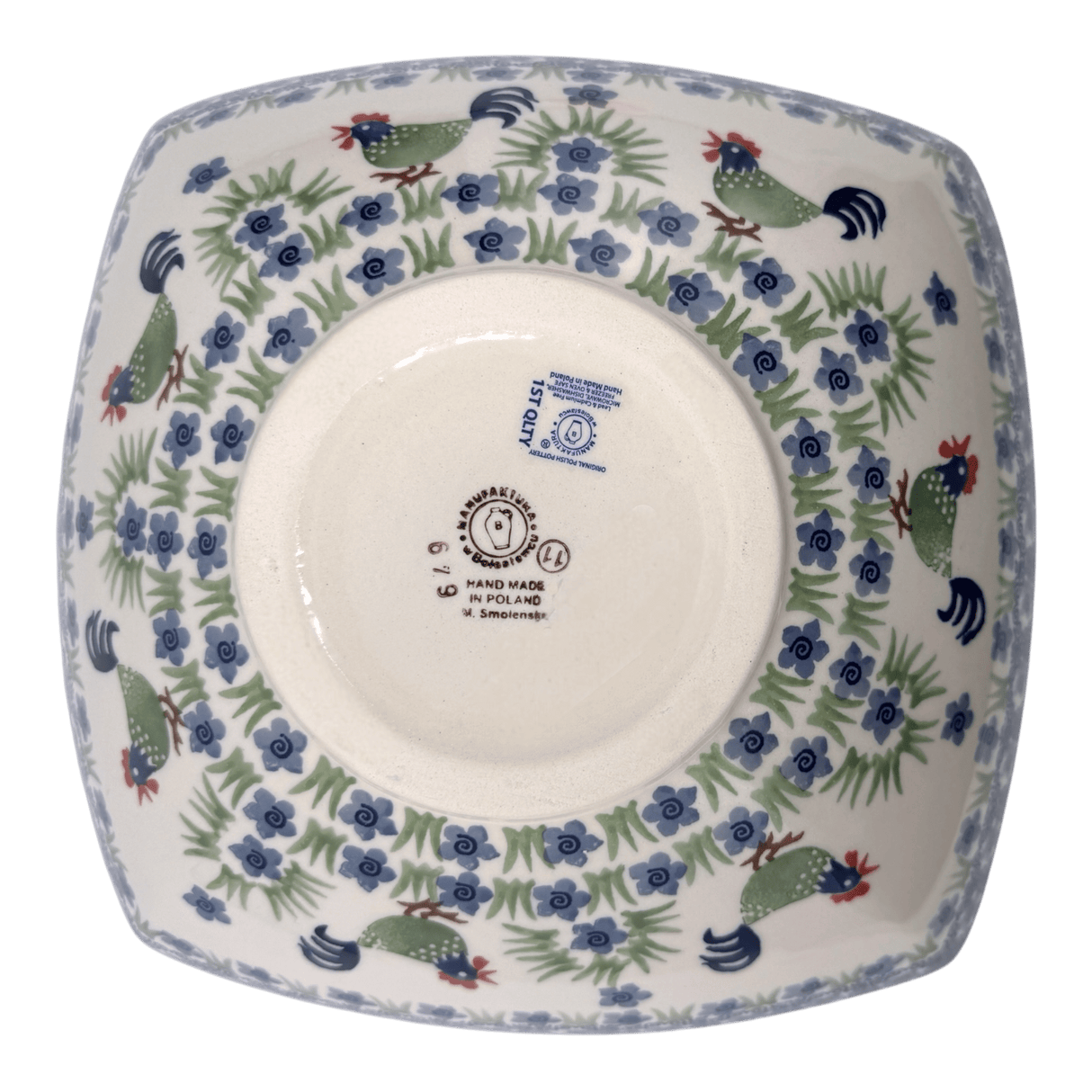 Bowl, Square, Nut, Large, 10.5" in "Rise & Shine" by Manufaktura | M121U-P319