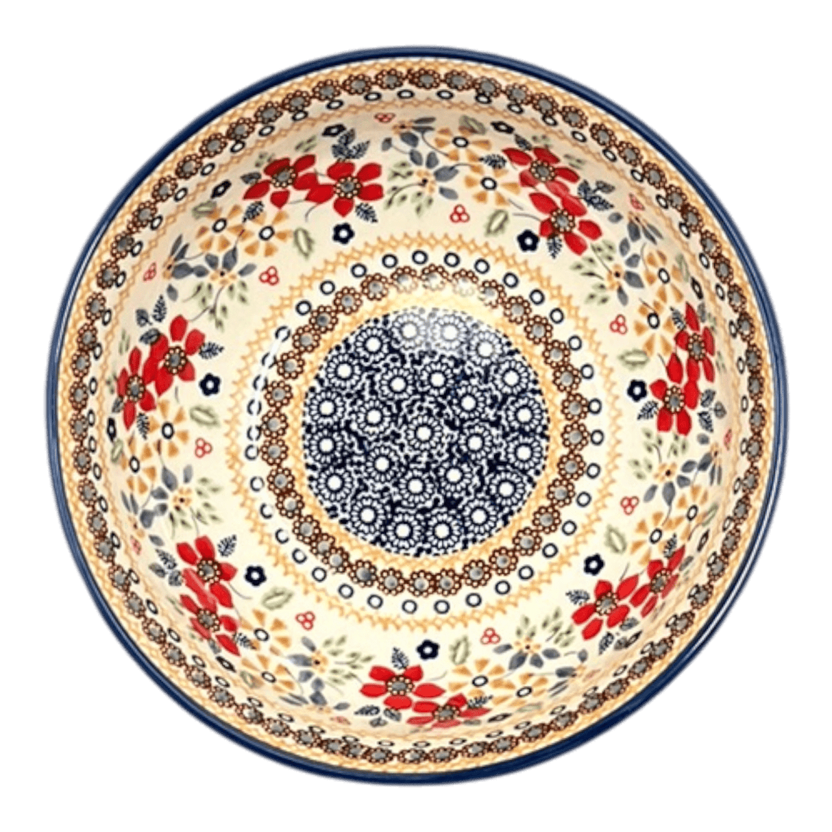 Bowl, Round, 8.5" in "Ruby Duet" by Manufaktura | M135S-DPLC