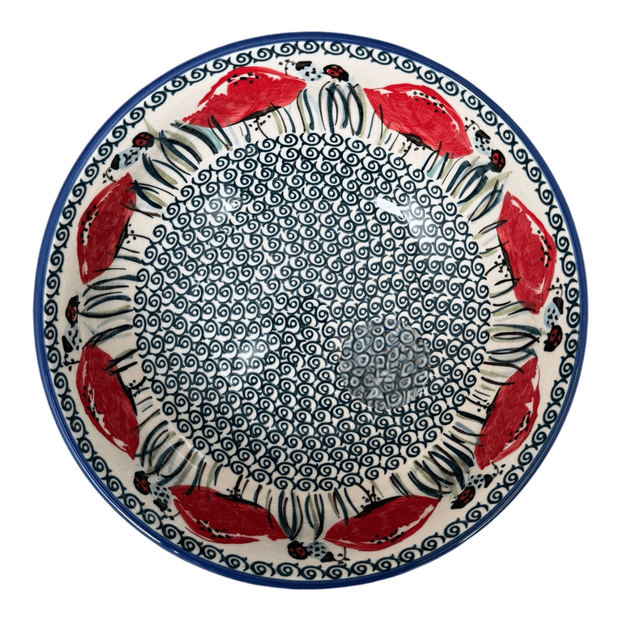Bowl, Round, 8.5" in "Poppy Paradise" by Manufaktura | M135S-PD01