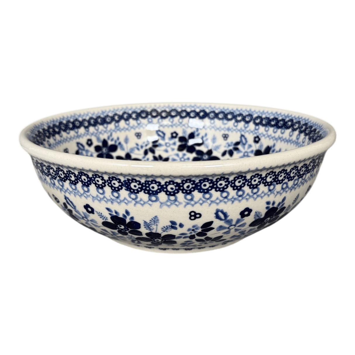 Bowl, Round, 8.5" in "Duet in Blue" by Manufaktura | M135S-SB01