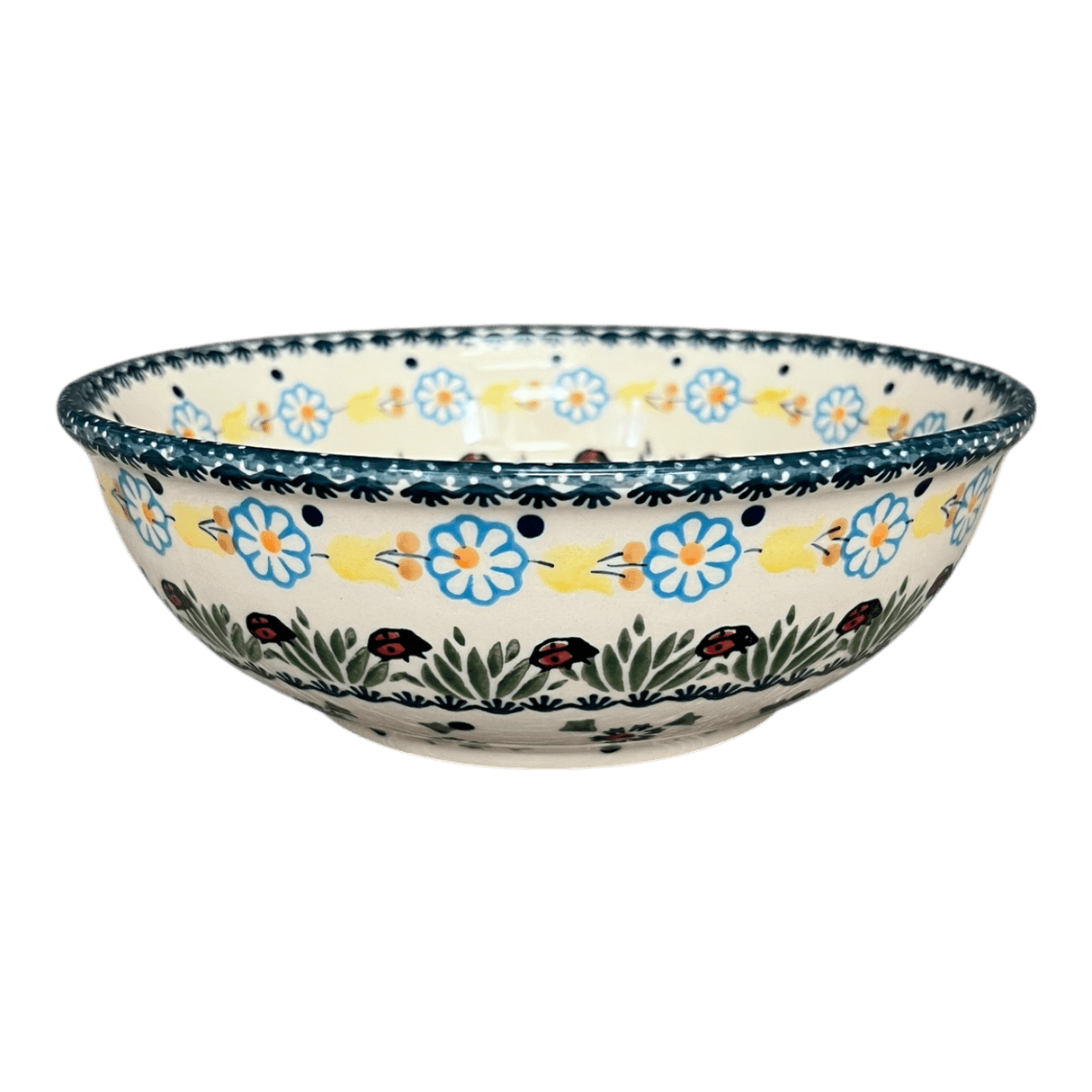 Bowl, Round, 8.5" in "Lady Bugs" by Manufaktura | M135T-IF45