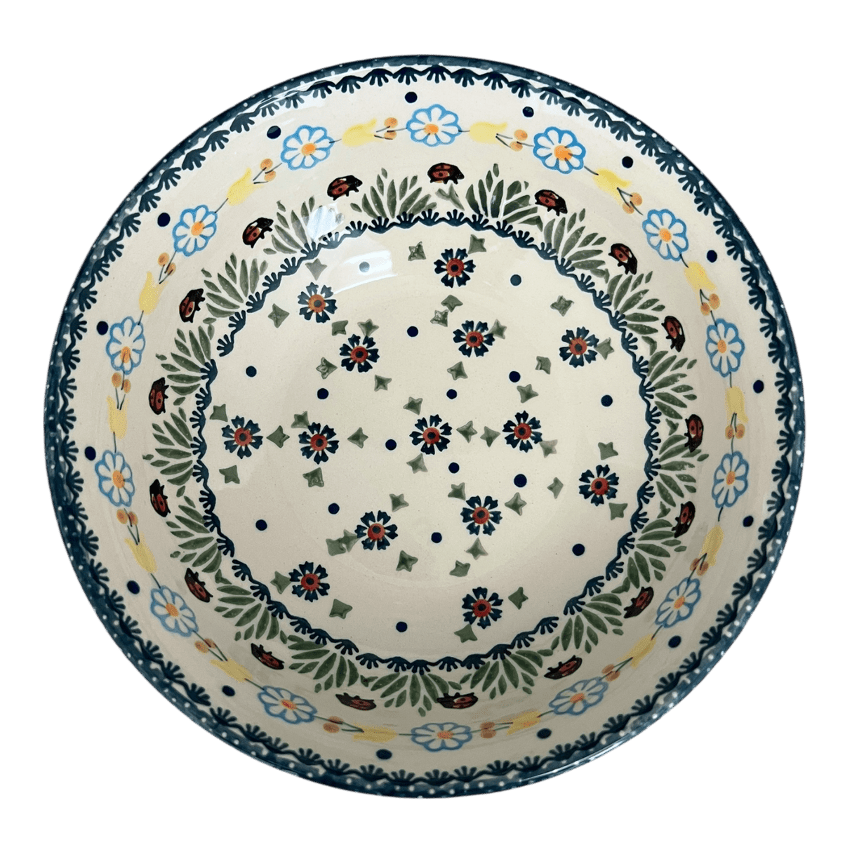 Bowl, Round, 8.5" in "Lady Bugs" by Manufaktura | M135T-IF45