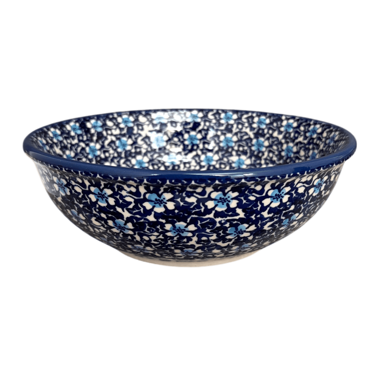 Bowl, Round, 8.5" in "Blue on Blue" by Manufaktura | M135T-J109