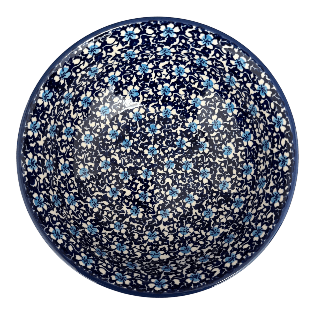 Bowl, Round, 8.5" in "Blue on Blue" by Manufaktura | M135T-J109