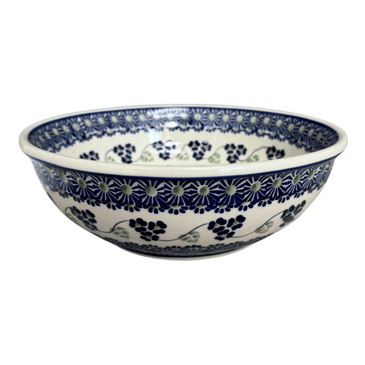 Bowl, Round, 8.5" in "Vineyard in Bloom" by Manufaktura | M135T-MCP