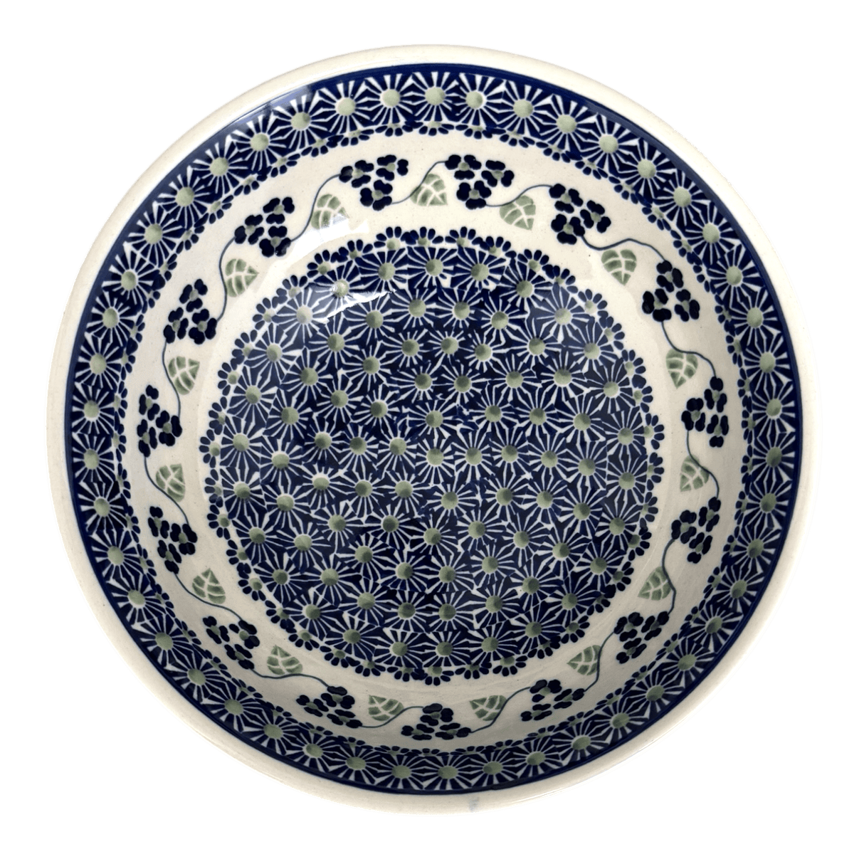 Bowl, Round, 8.5" in "Vineyard in Bloom" by Manufaktura | M135T-MCP