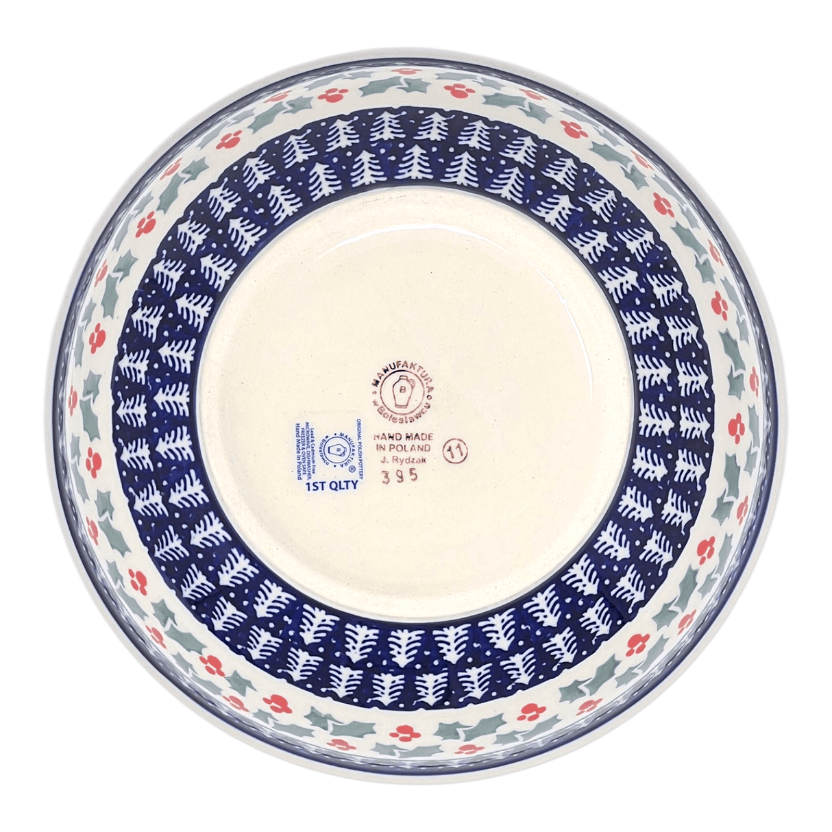 Bowl, Round, 8.5" in "Holiday Cheer" by Manufaktura | M135T-NOS2