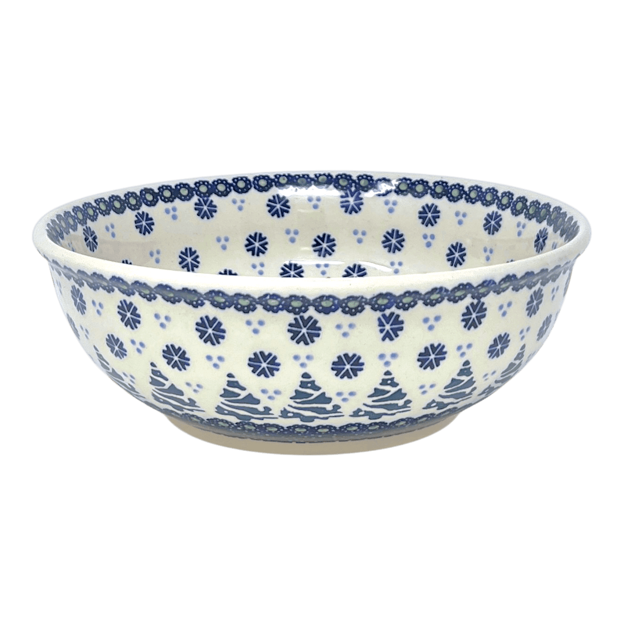 Bowl, Round, 8.5" in "Snowy Pines" by Manufaktura | M135T-U22
