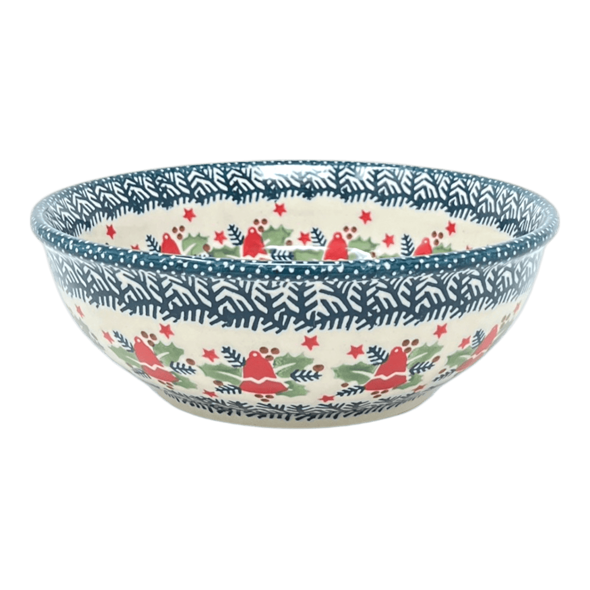 Bowl, Round, 8.5" in "Evergreen Bells" by Manufaktura | M135U-PZDG