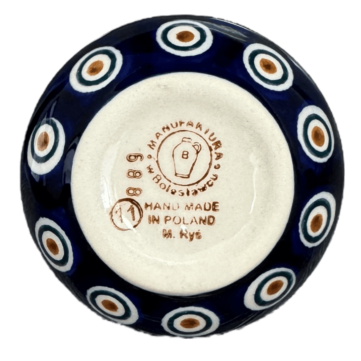 Bowl, Round, Shallow, 3" in "Floral Peacock" by Manufaktura | M150T-54KK
