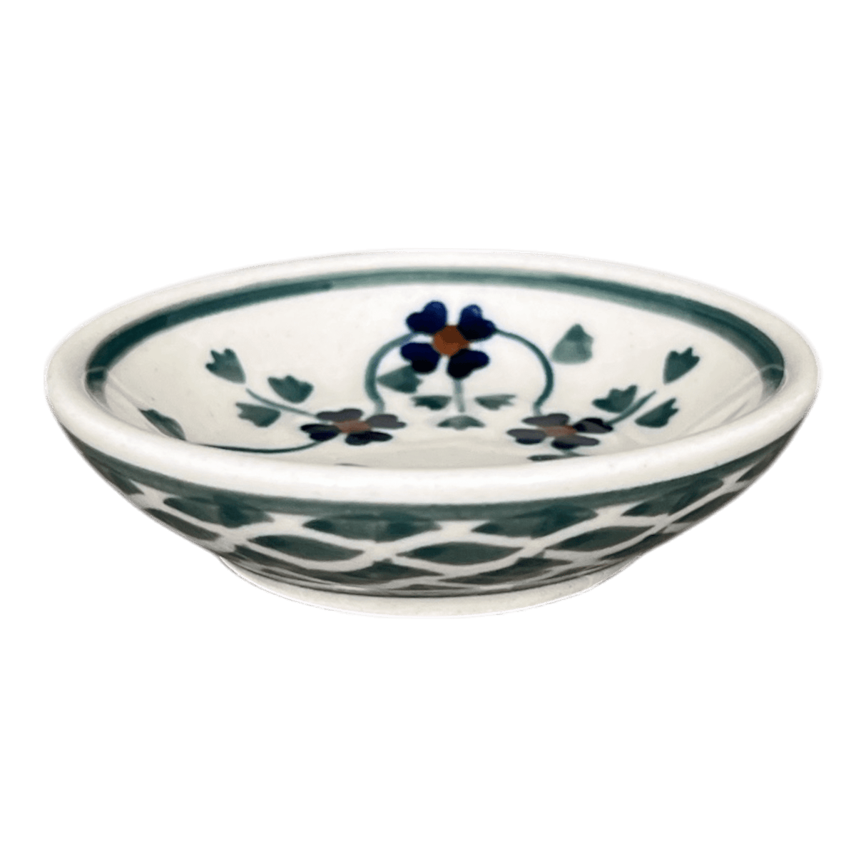 Bowl, Round, Shallow, 3" in "Woven Pansies" by Manufaktura | M150T-RV