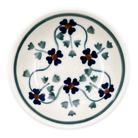 Bowl, Round, Shallow, 3" in "Woven Pansies" by Manufaktura | M150T-RV