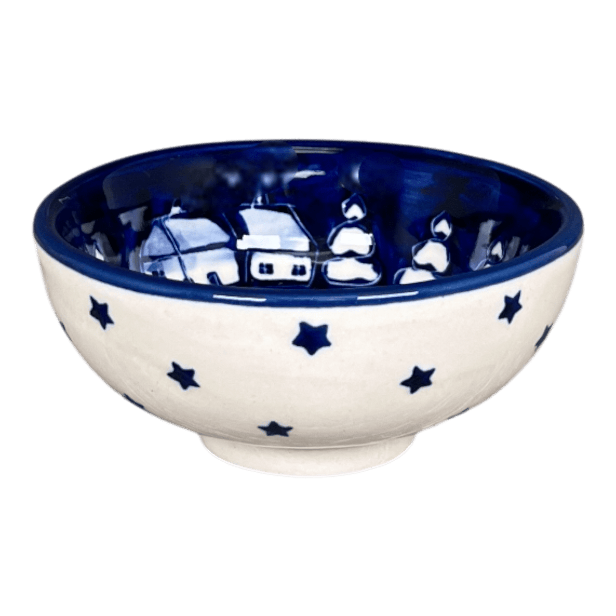 Bowl, Round, Dipping, 4.25" in "Winter's Eve" by Manufaktura | M153S-IBZ