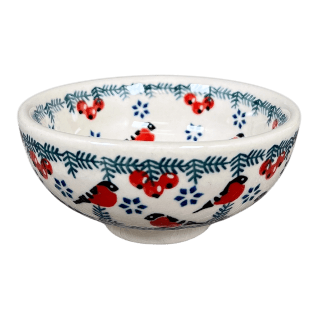Bowl, Round, Dipping, 4.25" in "Red Bird" by Manufaktura | M153T-GILE
