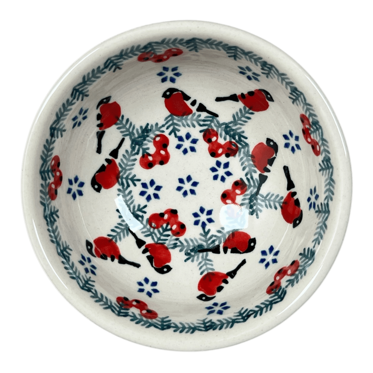 Bowl, Round, Dipping, 4.25" in "Red Bird" by Manufaktura | M153T-GILE