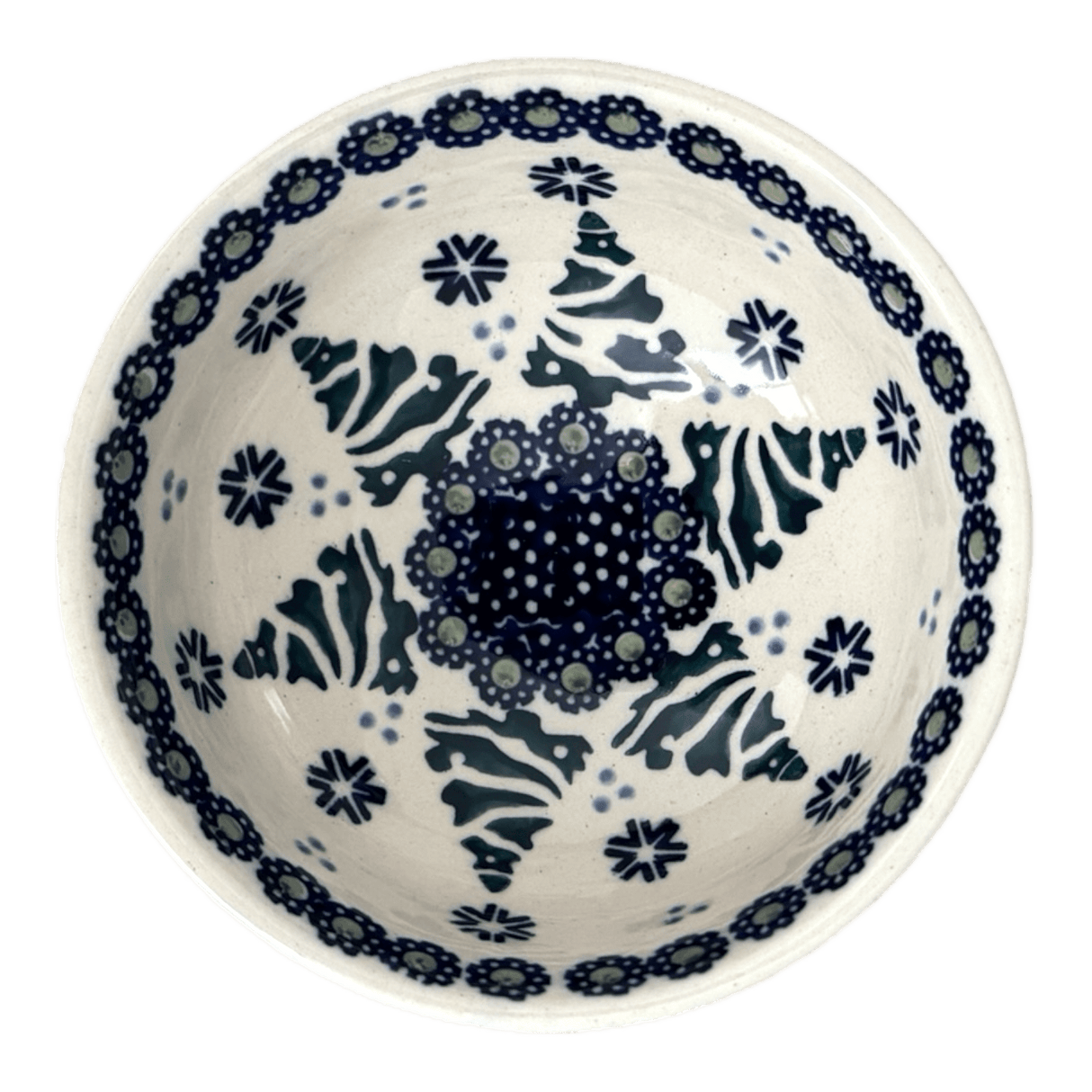 Bowl, Round, Dipping, 4.25" in "Snowy Pines" by Manufaktura | M153T-U22