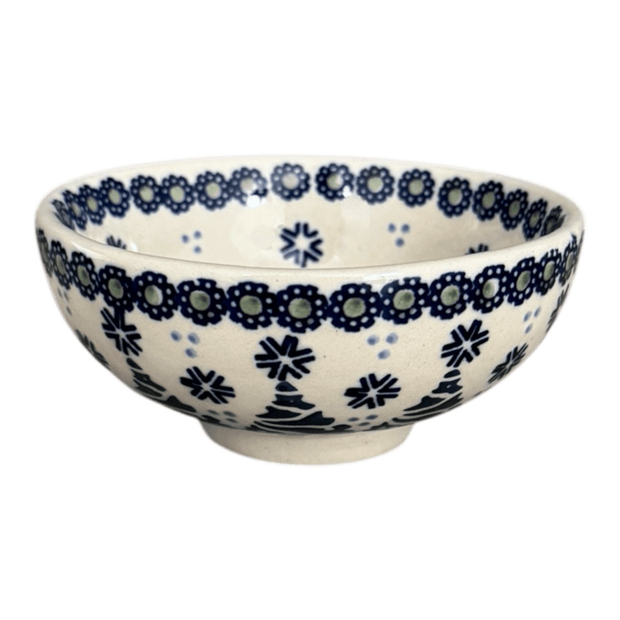 Bowl, Round, Dipping, 4.25" in "Snowy Pines" by Manufaktura | M153T-U22