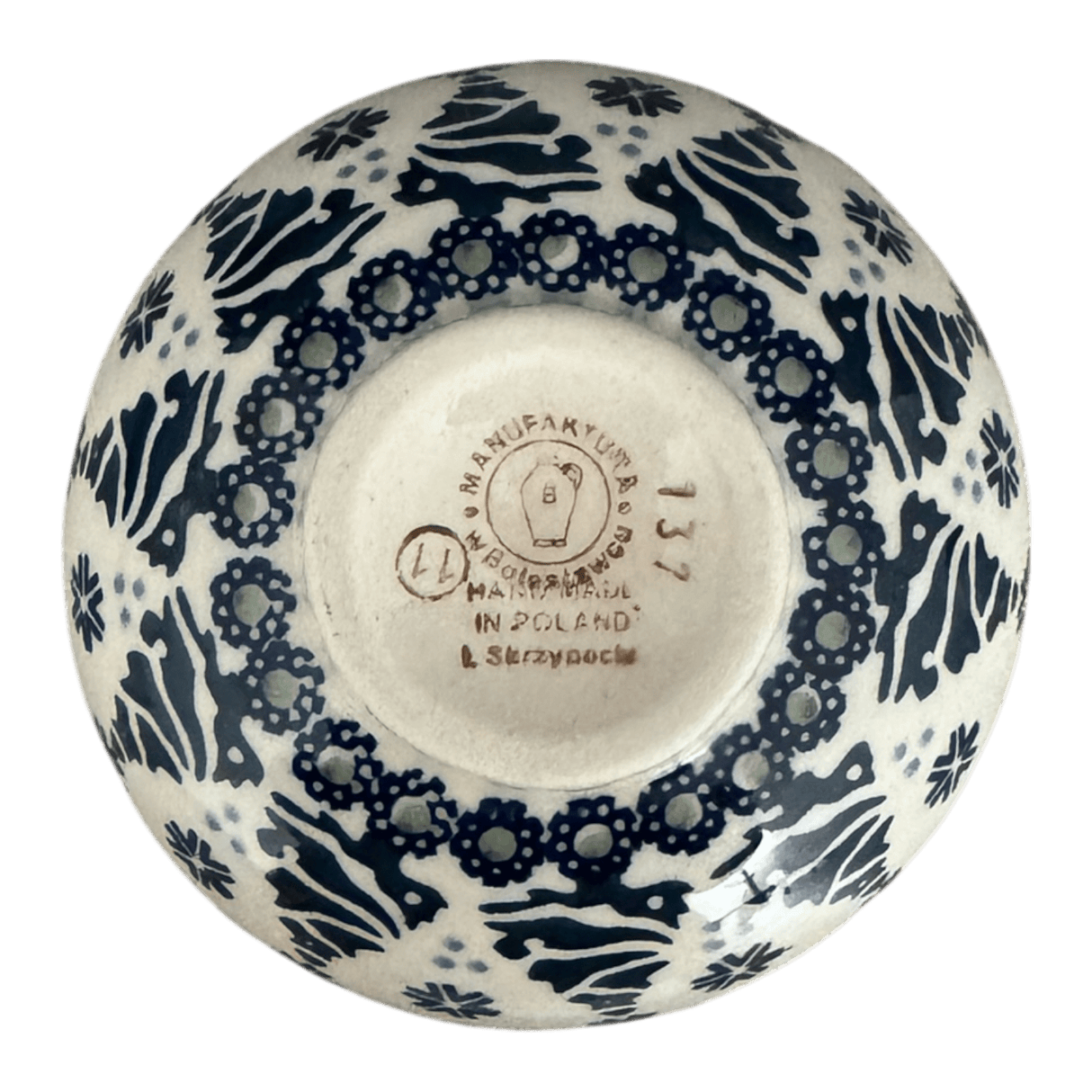 Bowl, Round, Dipping, 4.25" in "Snowy Pines" by Manufaktura | M153T-U22
