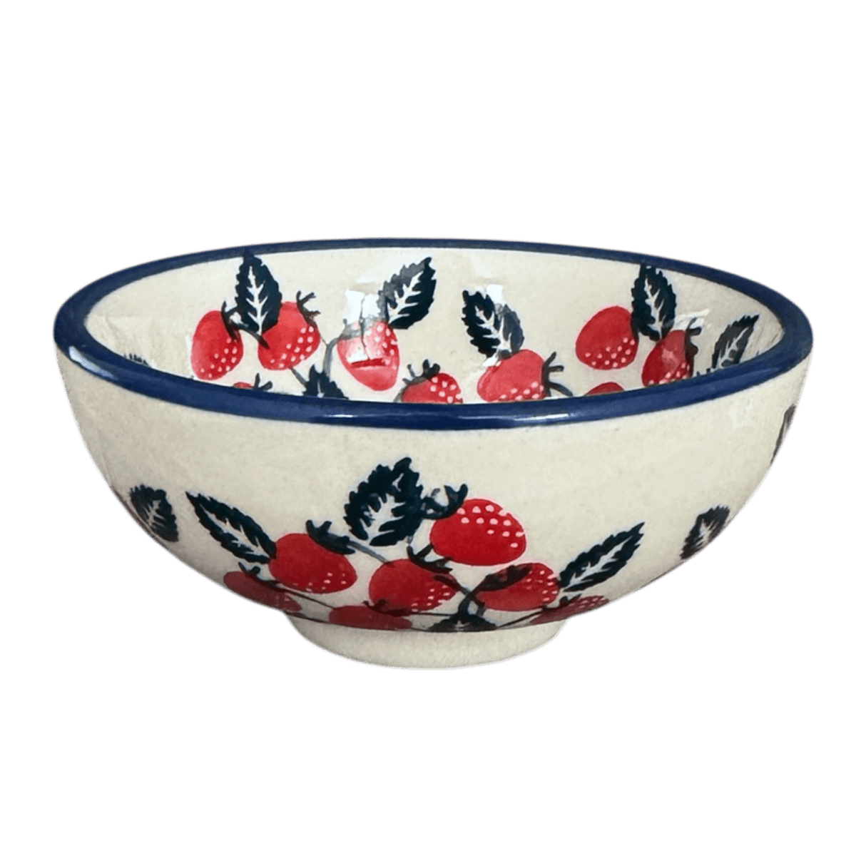 Bowl, Round, Dipping, 4.25" in "Fresh Strawberries" by Manufaktura | M153U-AS70