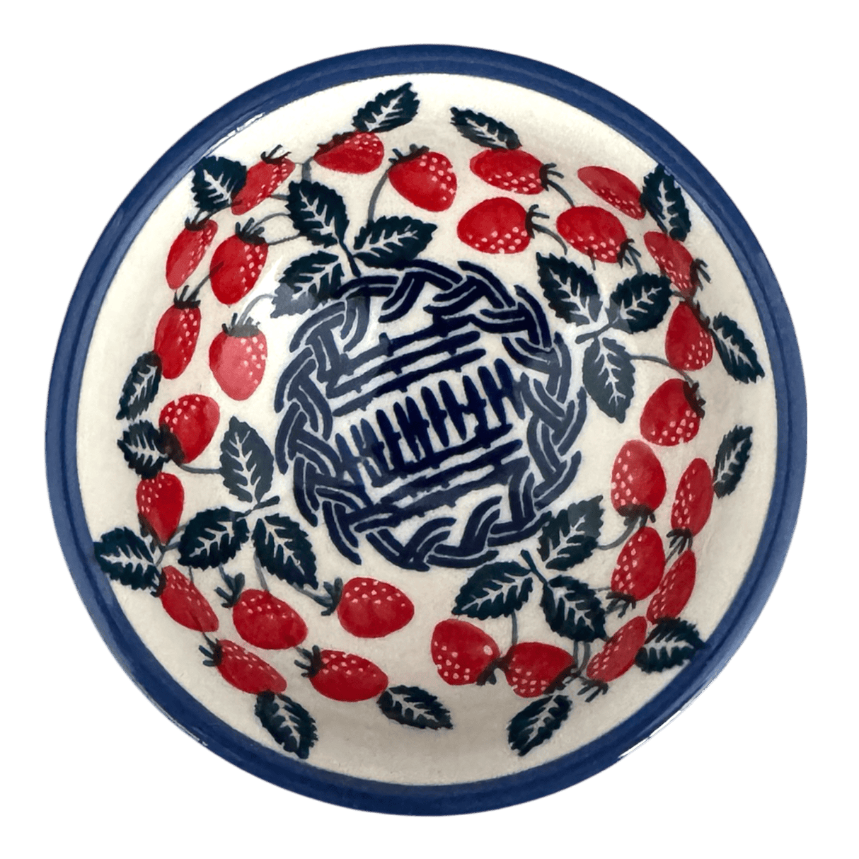 Bowl, Round, Dipping, 4.25" in "Fresh Strawberries" by Manufaktura | M153U-AS70