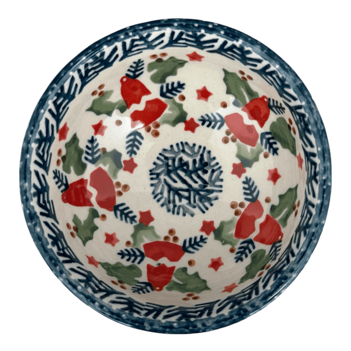 Bowl, Round, Dipping, 4.25" in "Evergreen Bells" by Manufaktura | M153U-PZDG