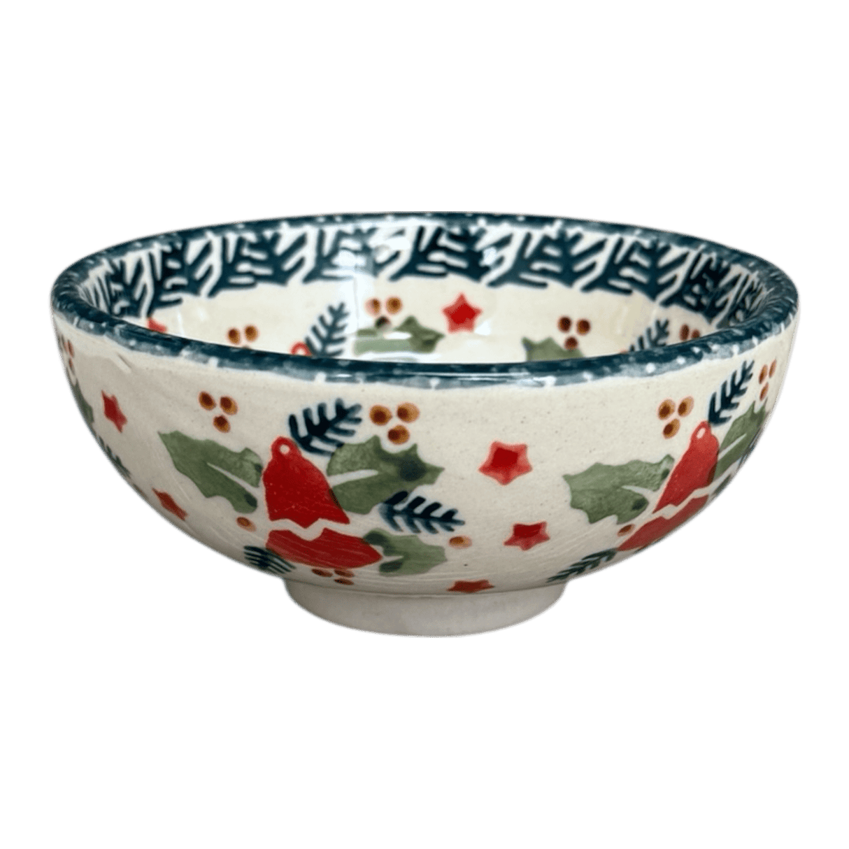 Bowl, Round, Dipping, 4.25" in "Evergreen Bells" by Manufaktura | M153U-PZDG
