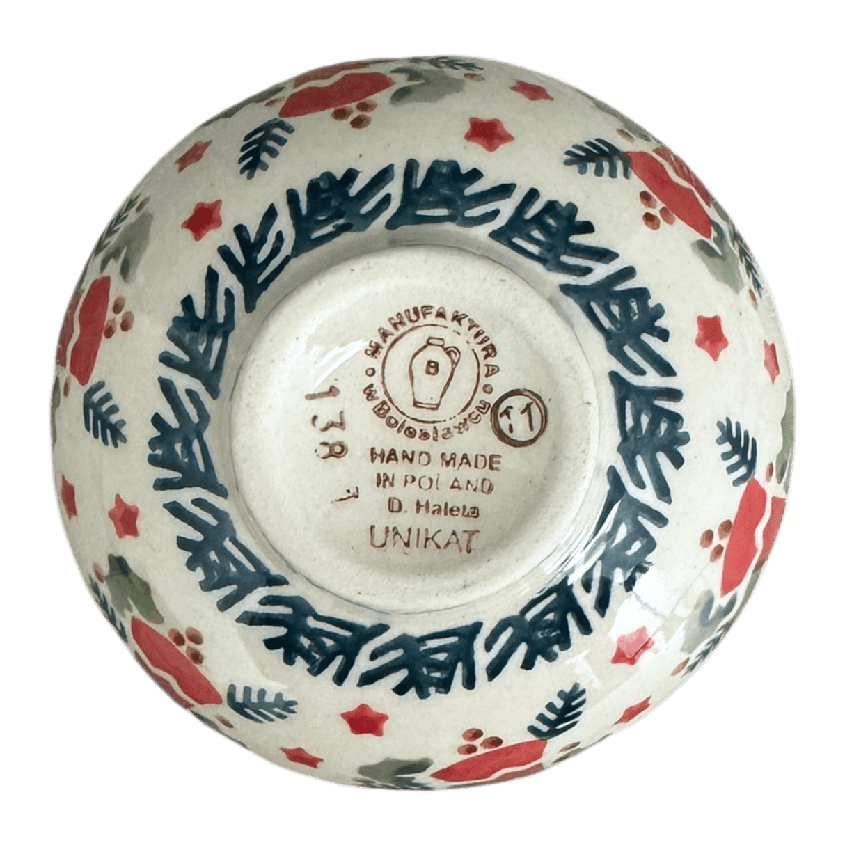 Bowl, Round, Dipping, 4.25" in "Evergreen Bells" by Manufaktura | M153U-PZDG