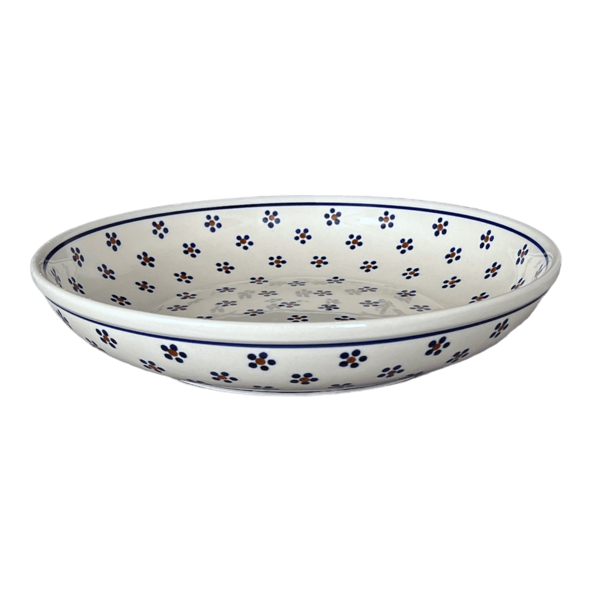 Bowl, Round, Shallow, Salad, 11.75" in "Petite Floral" by Manufaktura | M173T-64