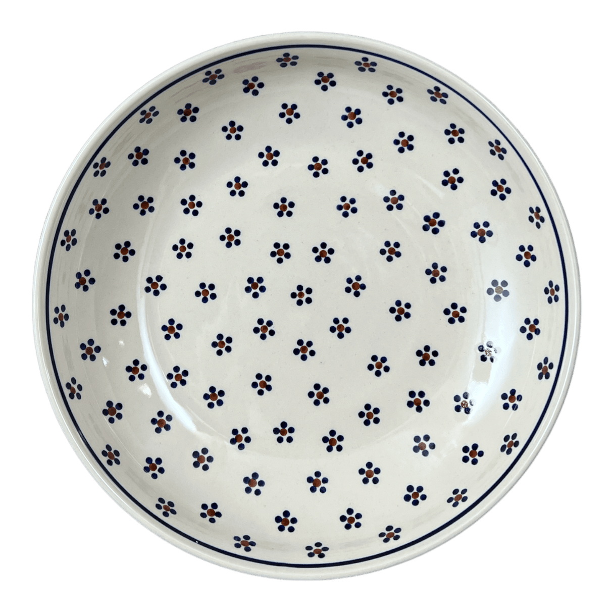Bowl, Round, Shallow, Salad, 11.75" in "Petite Floral" by Manufaktura | M173T-64