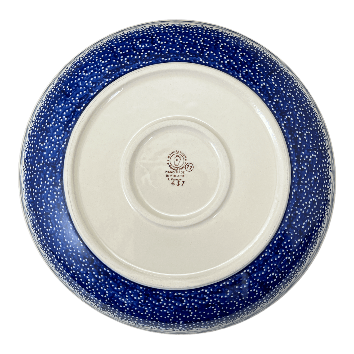 Bowl, Round, Shallow, Salad, 11.75" in "Smooth Sailing" by Manufaktura | M173T-DPMA