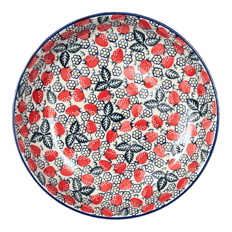 Bowl, Round, Shallow, Salad, 11.75" in "Strawberry Fields" by Manufaktura | M173U-AS59