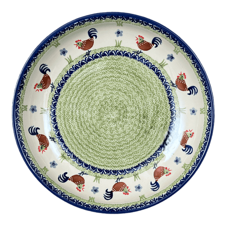 Bowl, Round, Shallow, Salad, 11.75" in "Chicken Dance" by Manufaktura | M173U-P320