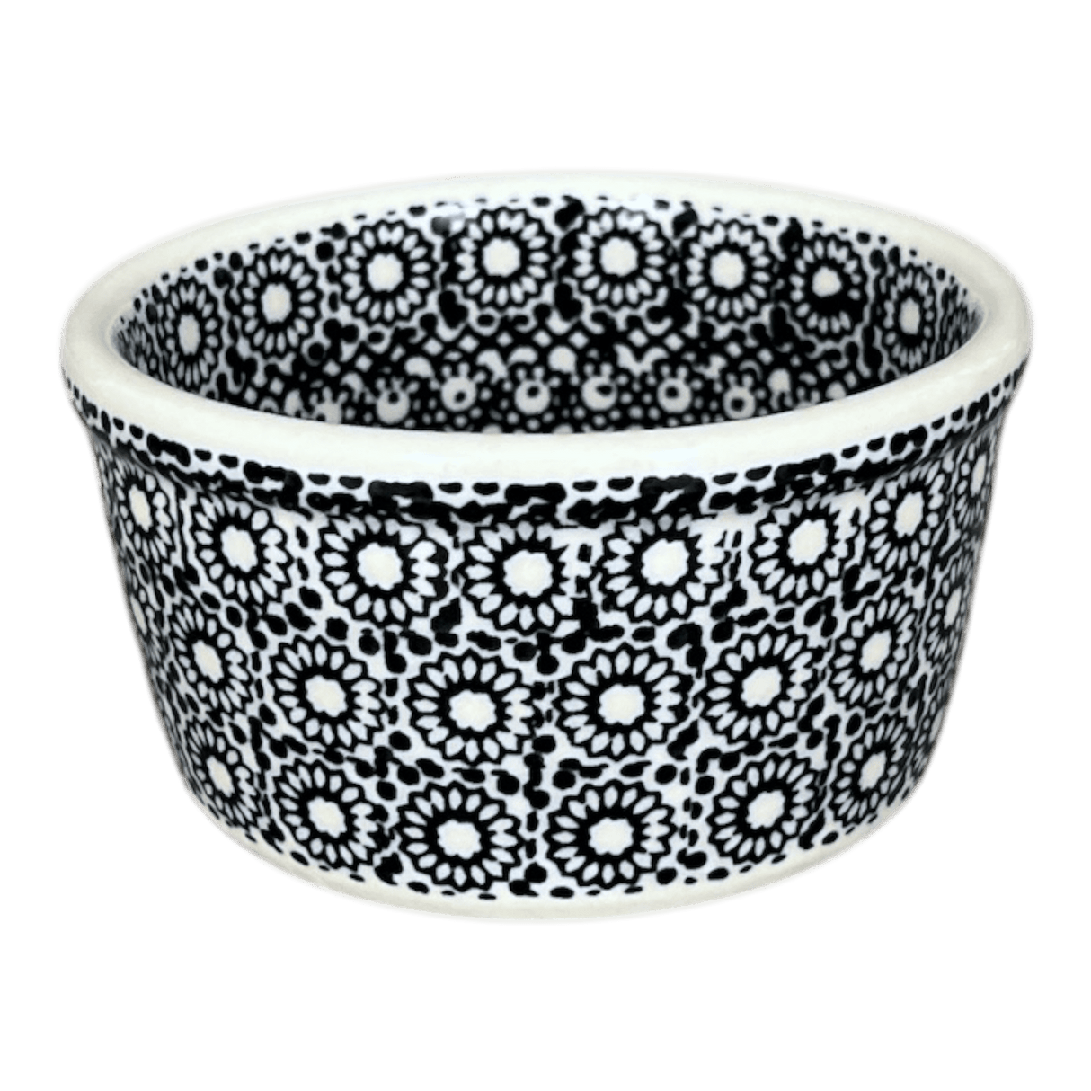 Ramekin, 7 oz in "Duet in Black & Grey" by Manufaktura | M178S-DPSC