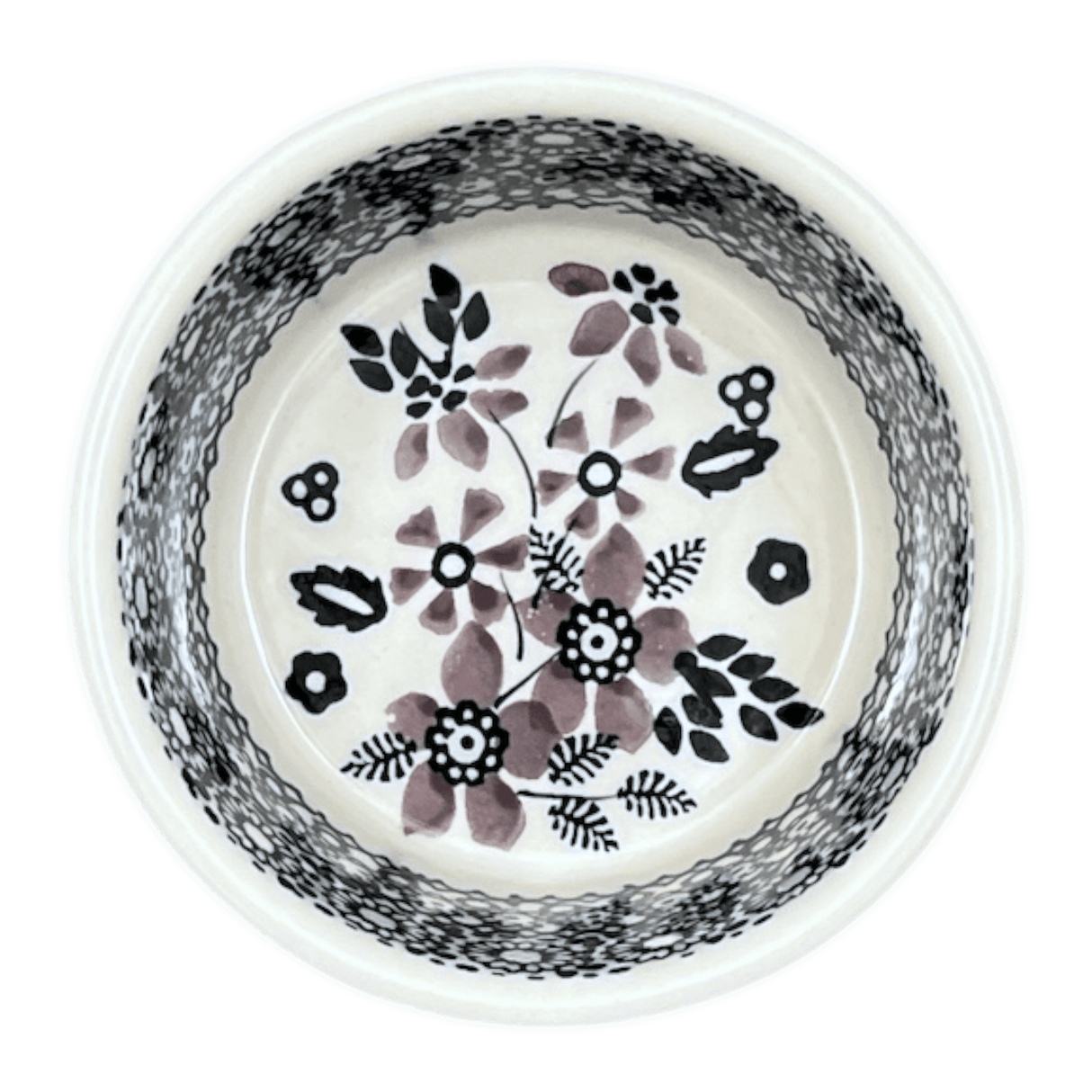 Ramekin, 7 oz in "Duet in Black & Grey" by Manufaktura | M178S-DPSC