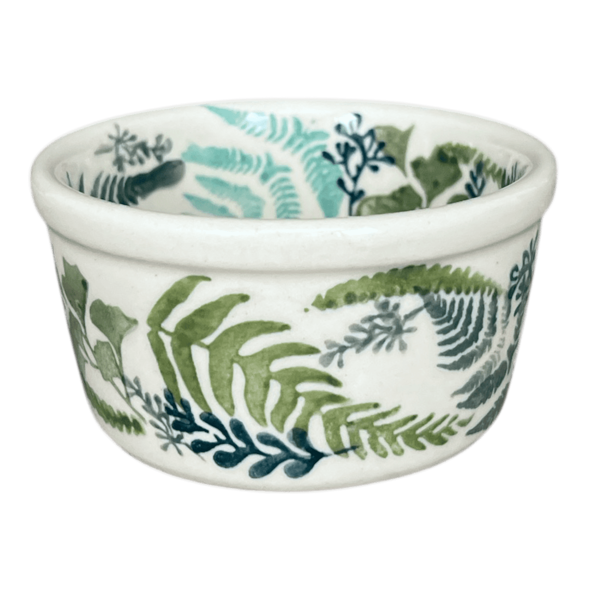 Ramekin, 7 oz in "Scattered Ferns" by Manufaktura | M178S-GZ39