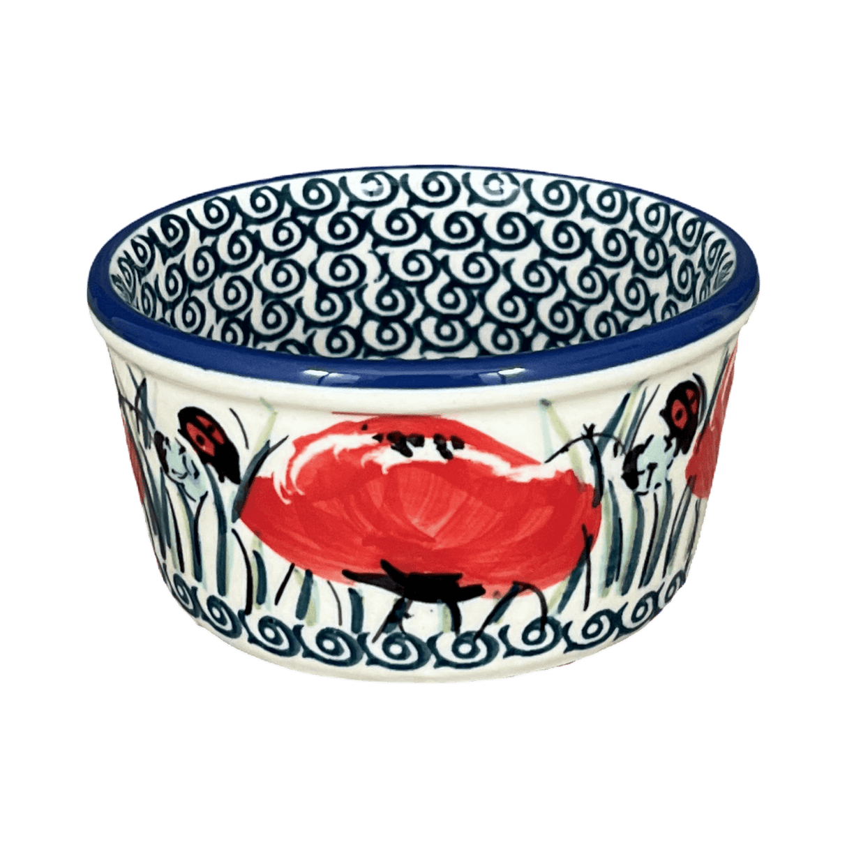 Ramekin, 7 oz in "Poppy Paradise" by Manufaktura | M178S-PD01