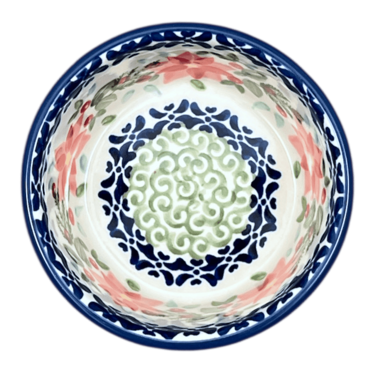 Ramekin, 7 oz in "Pink Poinsettia" by Manufaktura | M178S-PS14